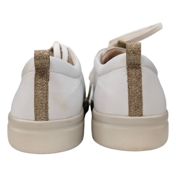 Vionic Paisley Sneakers Womens White Leather Lace Up Casual Walking Shoes Size 7 - Picture 10 of 12